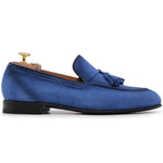 Harris Firenze 1913 Suede Leather Moccasin Sky Blue