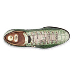 Harris Firenze 1913 Weave Leather Sneakers Green
