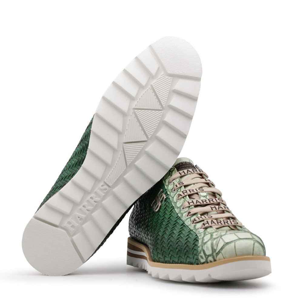 Harris Firenze 1913 Weave Sneakers Green