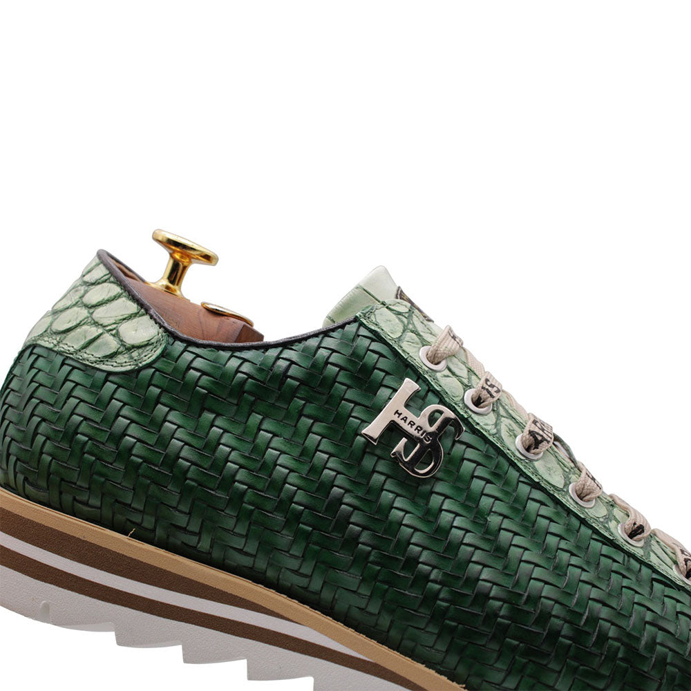 Harris Firenze 1913 Weave Sneakers Green