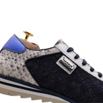 Harris Firenze 1913 Weave Suede Sneakers Blue