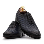 Harris Firenze 1913 Woven Leather Shoes Blue