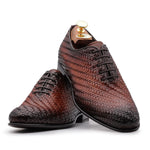 Harris Firenze 1913 Woven Leather Shoes Brown