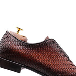 Harris Firenze 1913 Woven Leather Shoes Brown