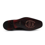 Harris Shoes 1913 Brogue Stringed Leather Shoes Bordeaux