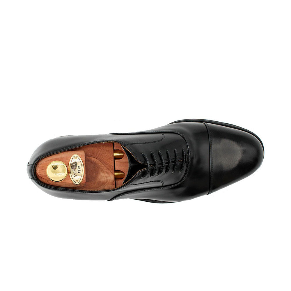 Harris Shoes 1913 Calfskin Cap Toe Shoes Nero