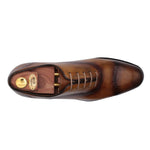 Harris Shoes 1913 Calfskin Lace-up Oxfords Brown