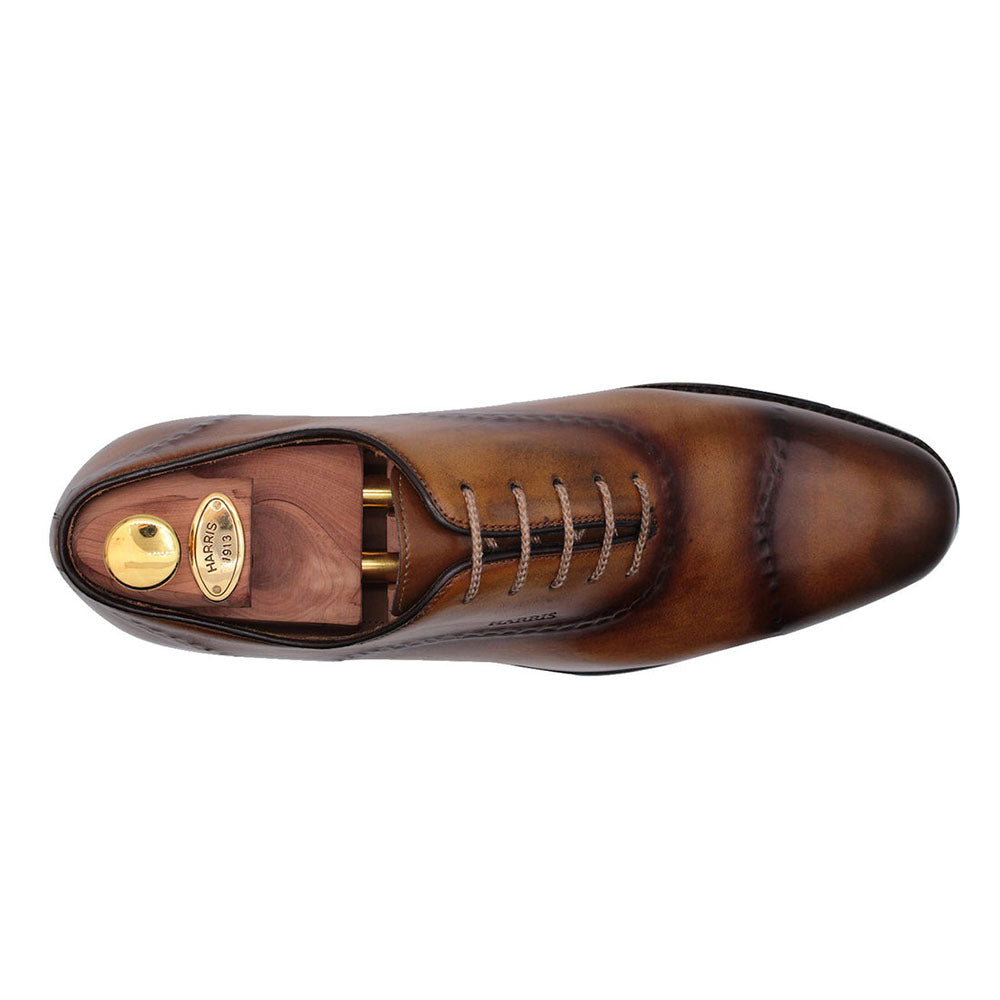 Harris Shoes 1913 Calfskin Lace-up Oxfords Brown