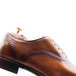 Harris Shoes 1913 Calfskin Lace-up Oxfords Brown