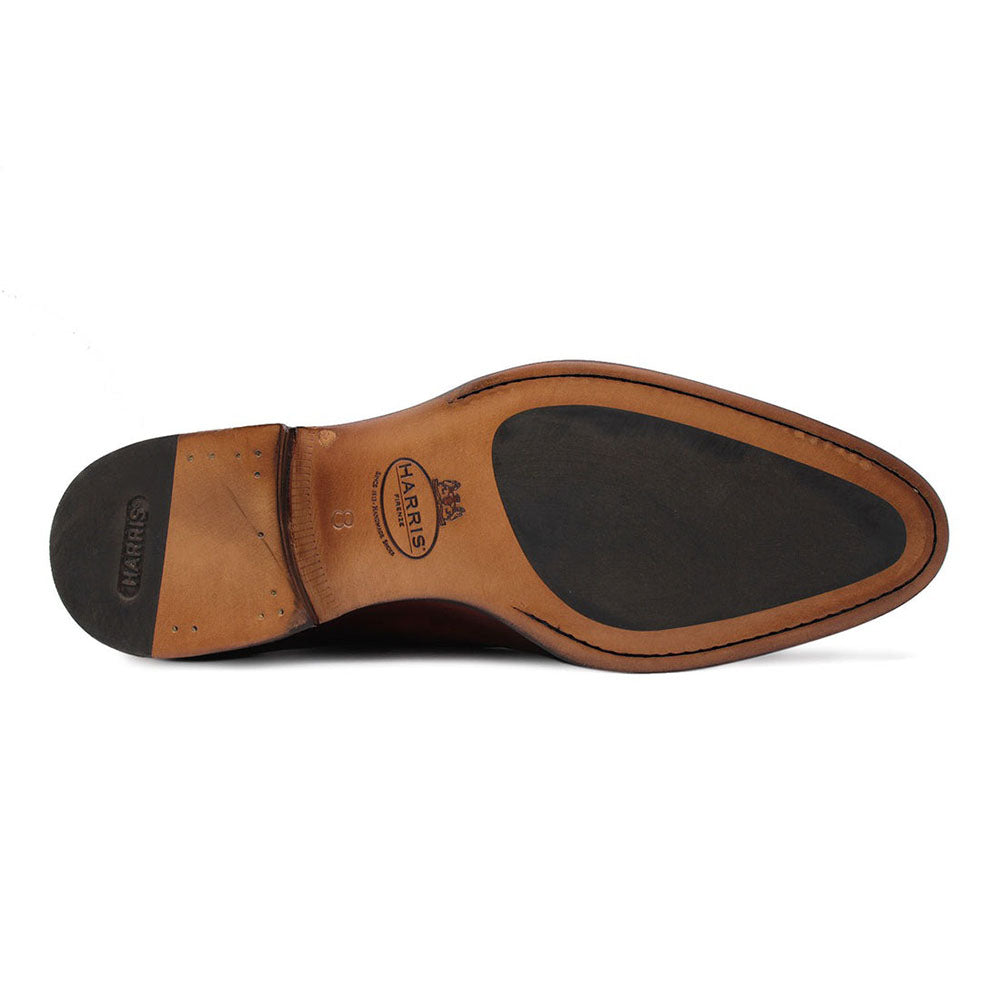 Harris Shoes 1913 Calfskin Leather Buckle Shoes Brown