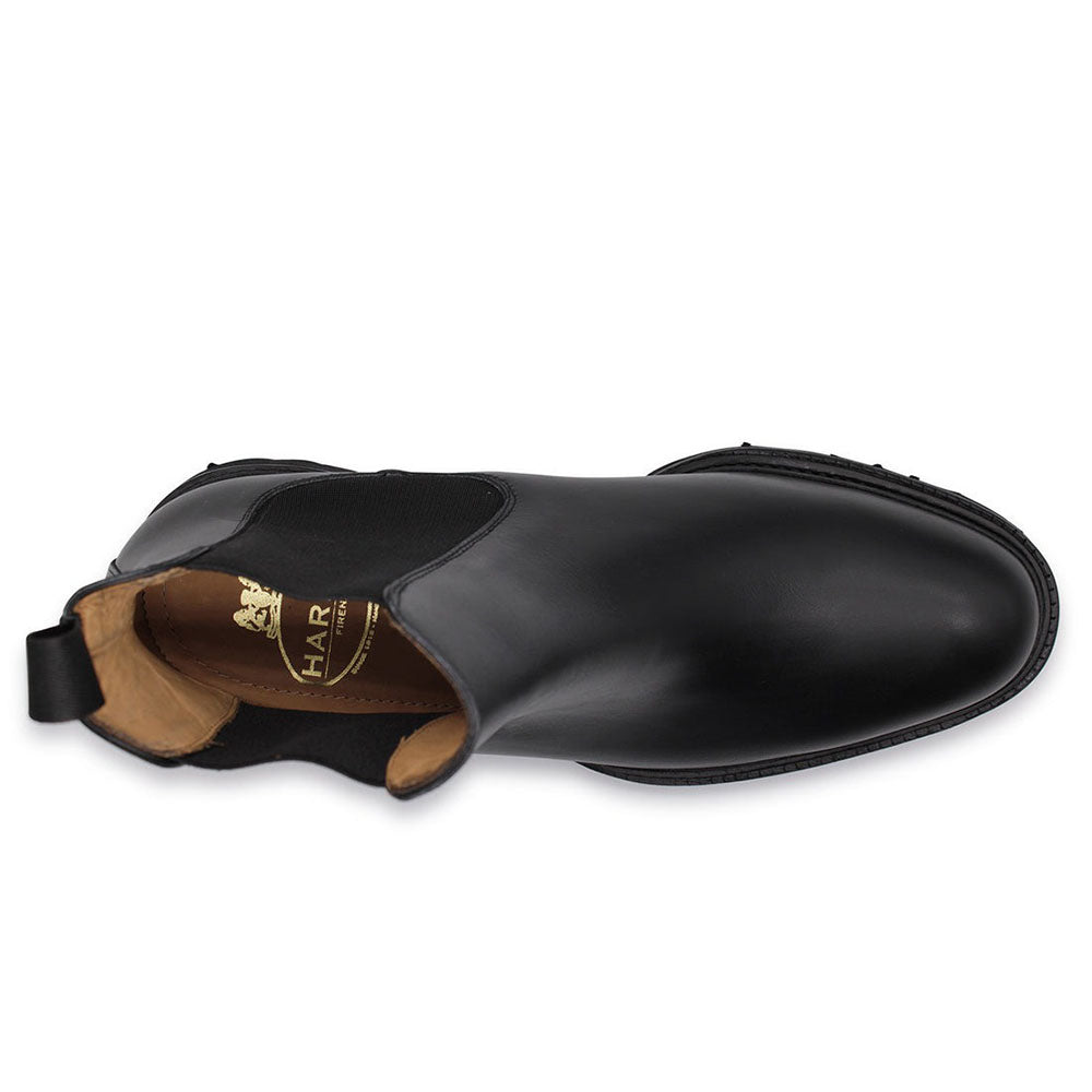 Harris Shoes 1913 Calfskin Leather Chelsea Boots Black