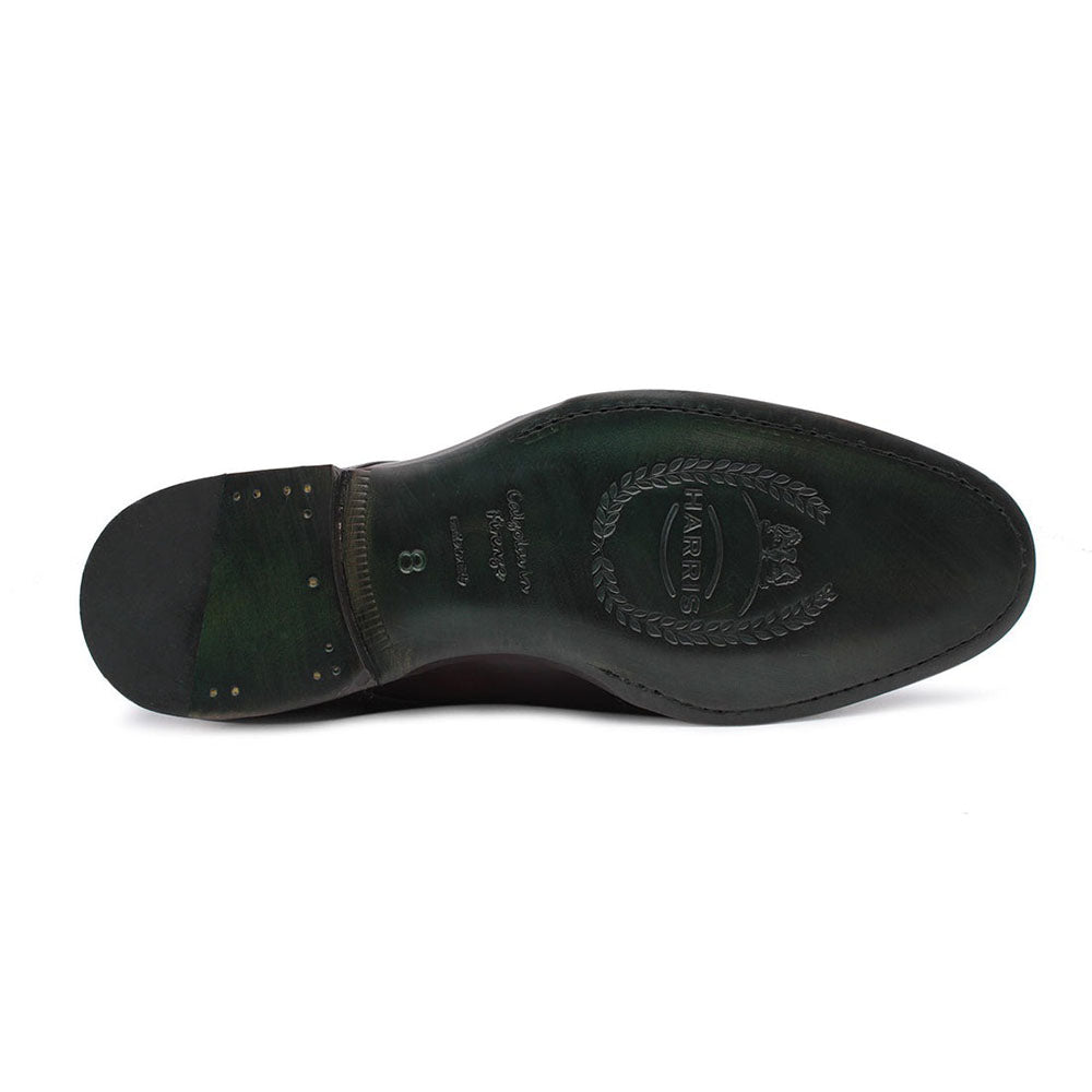 Harris Shoes 1913 Calfskin Leather Double Buckle Shoes Brown