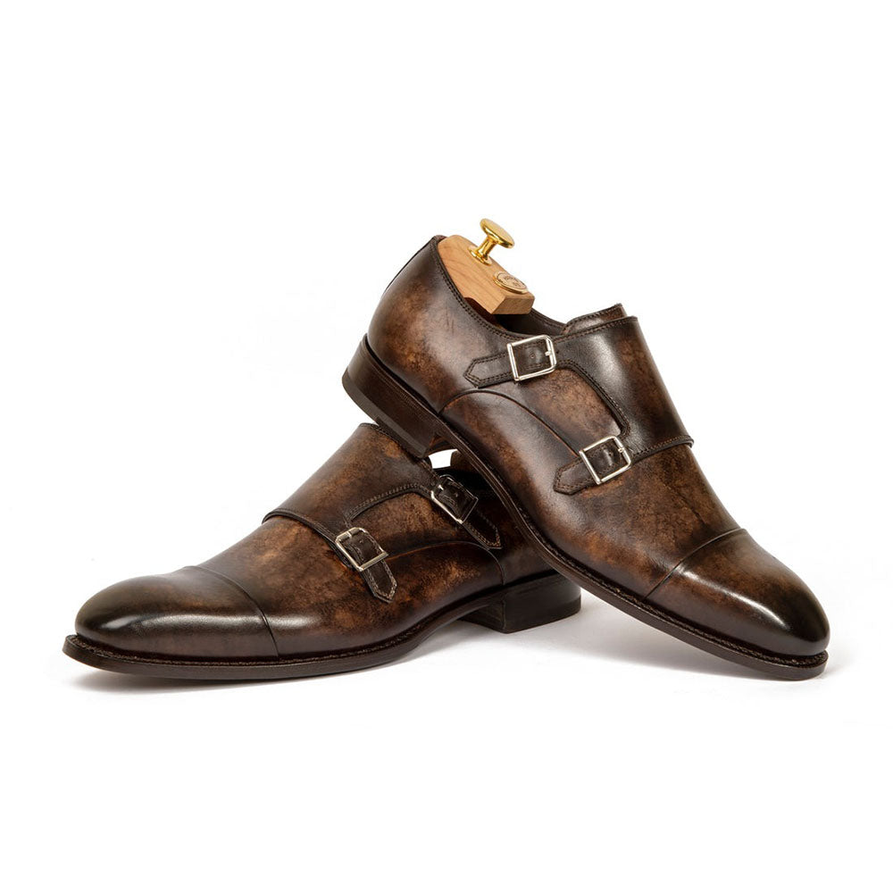Harris Shoes 1913 Calfskin Leather Shoes Brown