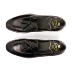 Harris Shoes 1913 Calfskin Leather Tassel Loafers Black