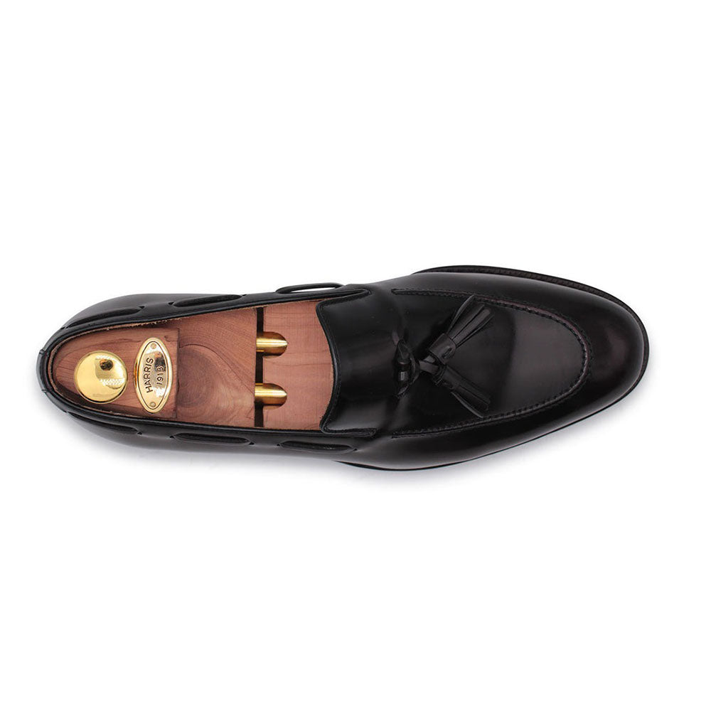 Harris Shoes 1913 Calfskin Leather Tassel Loafers Bordeaux