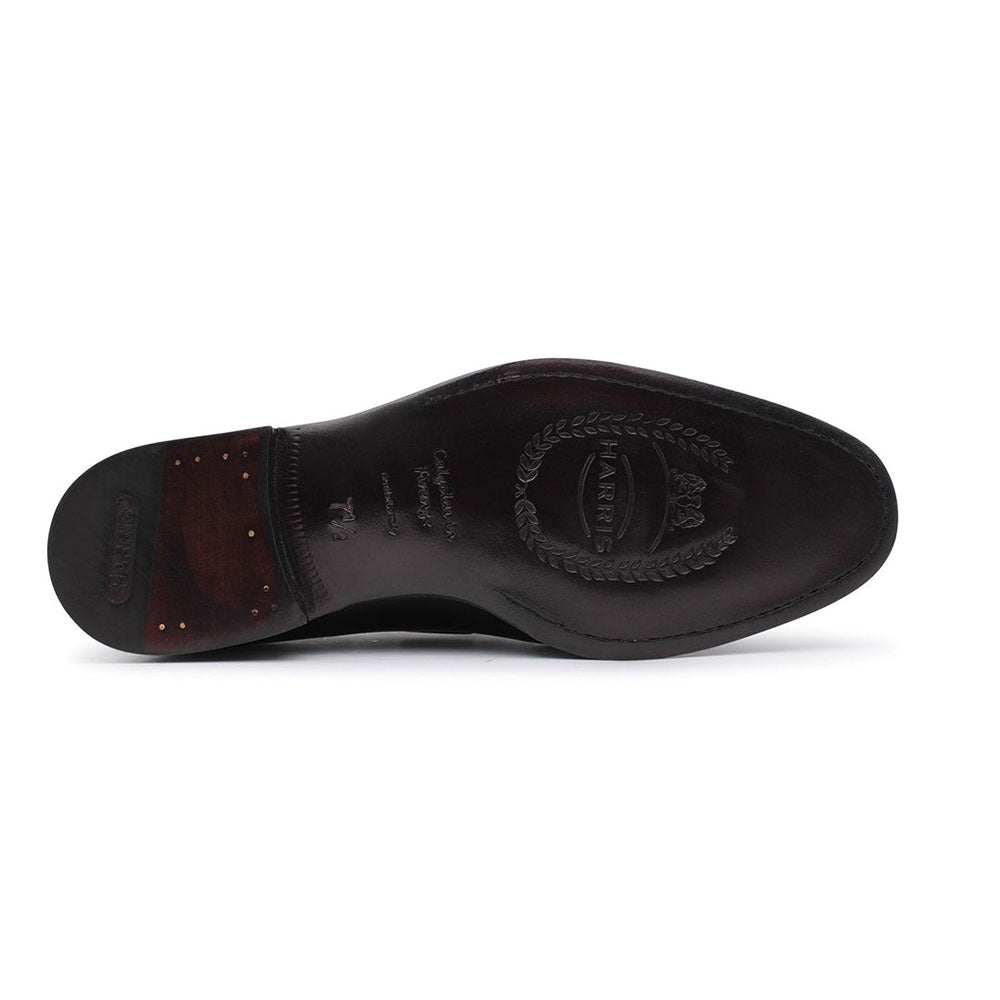 Harris Shoes 1913 Calfskin Leather Tassel Moccasin Black
