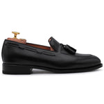 Harris Shoes 1913 Calfskin Leather Tassel Moccasin Black