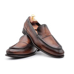 Harris Shoes 1913 Calfskin Slip-on Moccasin Brown