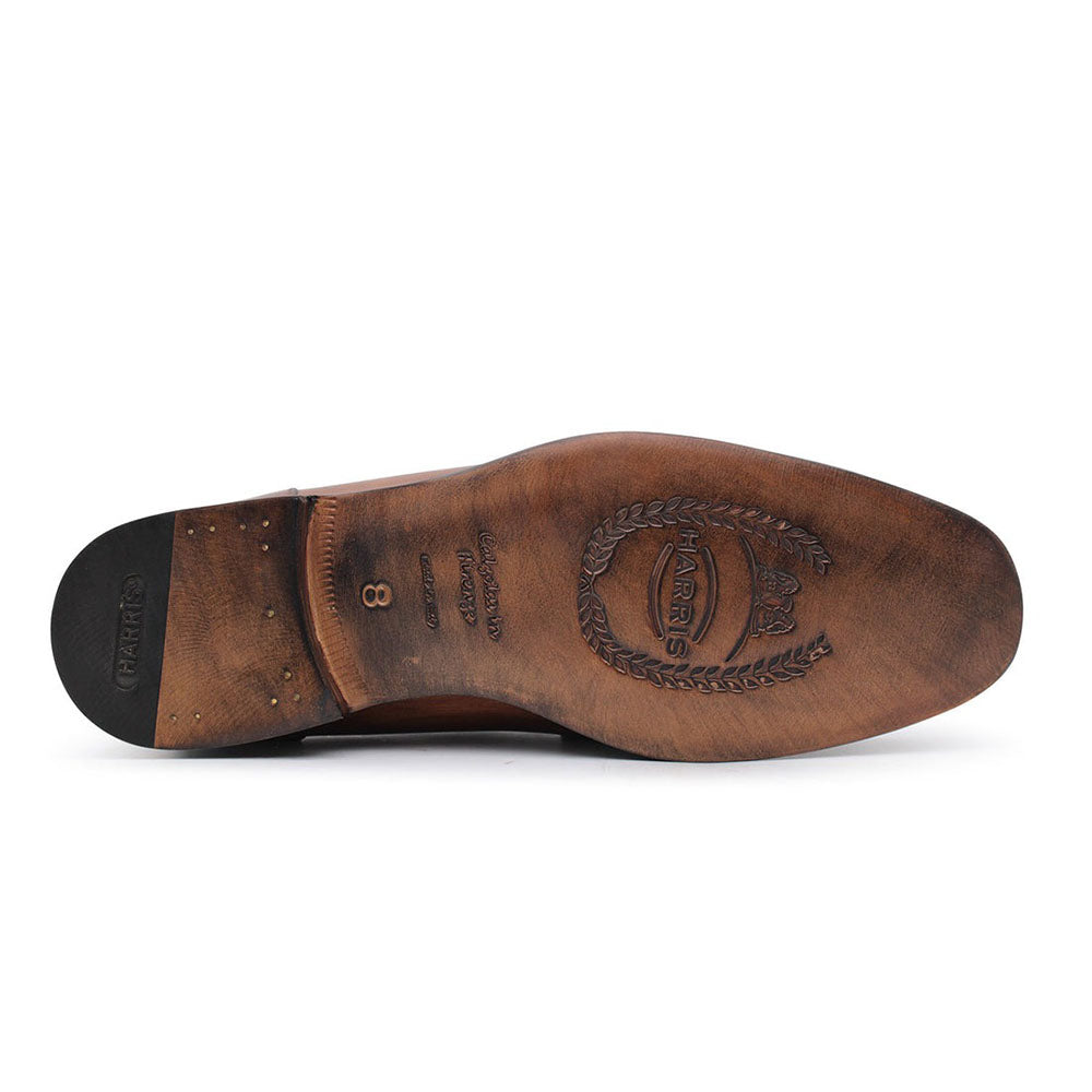 Harris Shoes 1913 Calfskin Slip-on Moccasin Brown