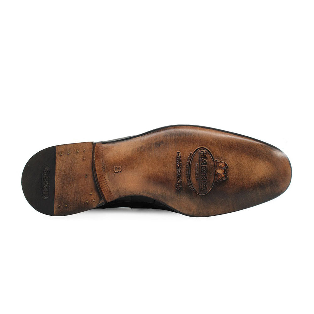 Harris Shoes 1913 Crocodile Leather Loafers Nero
