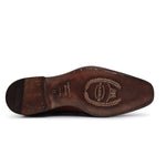 Harris Shoes 1913 Eel Leather Stringed Cap Toe Shoes Brown