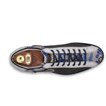 Harris Shoes 1913 Genuine Python/ Jingo Print Leather Sneakers Metal