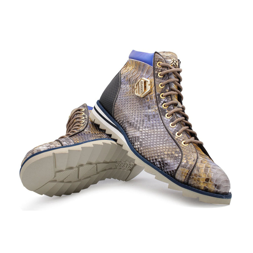 Harris Shoes 1913 Genuine Python Leather Ankle Boots Viola