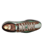 Harris Shoes 1913 Genuine Python Leather Sneakers Green