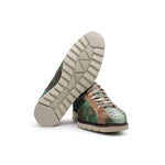 Harris Shoes 1913 Genuine Python Leather Sneakers Green