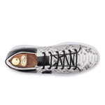 Harris Shoes 1913 Genuine Python Leather Sneakers Grey/ Black