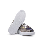 Harris Shoes 1913 Genuine Python Leather Sneakers Grey/ White