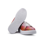 Harris Shoes 1913 Genuine Python Leather Sneakers Orange