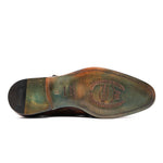Harris Shoes 1913 Genuine Crocodile Buckle Shoes Brown