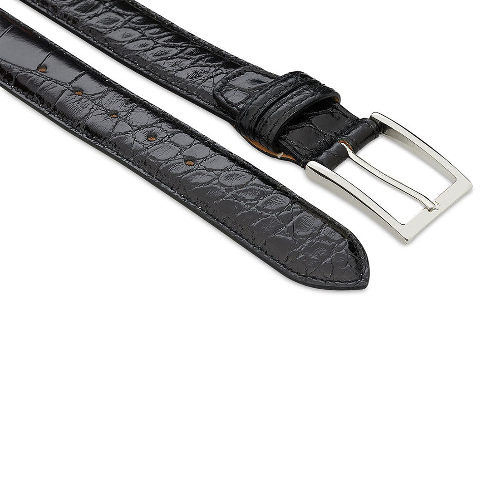 Harris Shoes 1913 Genuine Crocodile Leather Belt Black