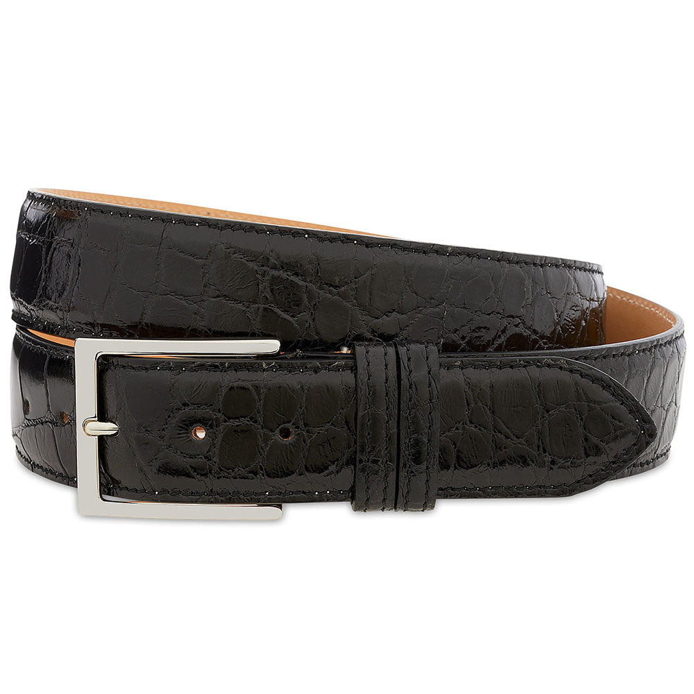 Harris Shoes 1913 Genuine Crocodile Leather Belt Black