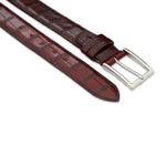 Harris Shoes 1913 Genuine Crocodile Leather Belt Marrone
