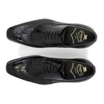 Harris Shoes 1913 Genuine Crocodile Oxfords Black