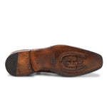 Harris Shoes 1913 Genuine Crocodile Oxfords Brown