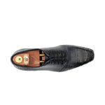 Harris Shoes 1913 Genuine Crocodile Oxfords Grigio