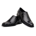 Harris Shoes 1913 Genuine Crocodile Shoes Black