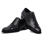 Harris Shoes 1913 Genuine Crocodile Shoes Nero