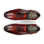 Harris Shoes 1913 Genuine Crocodile Shoes Orange