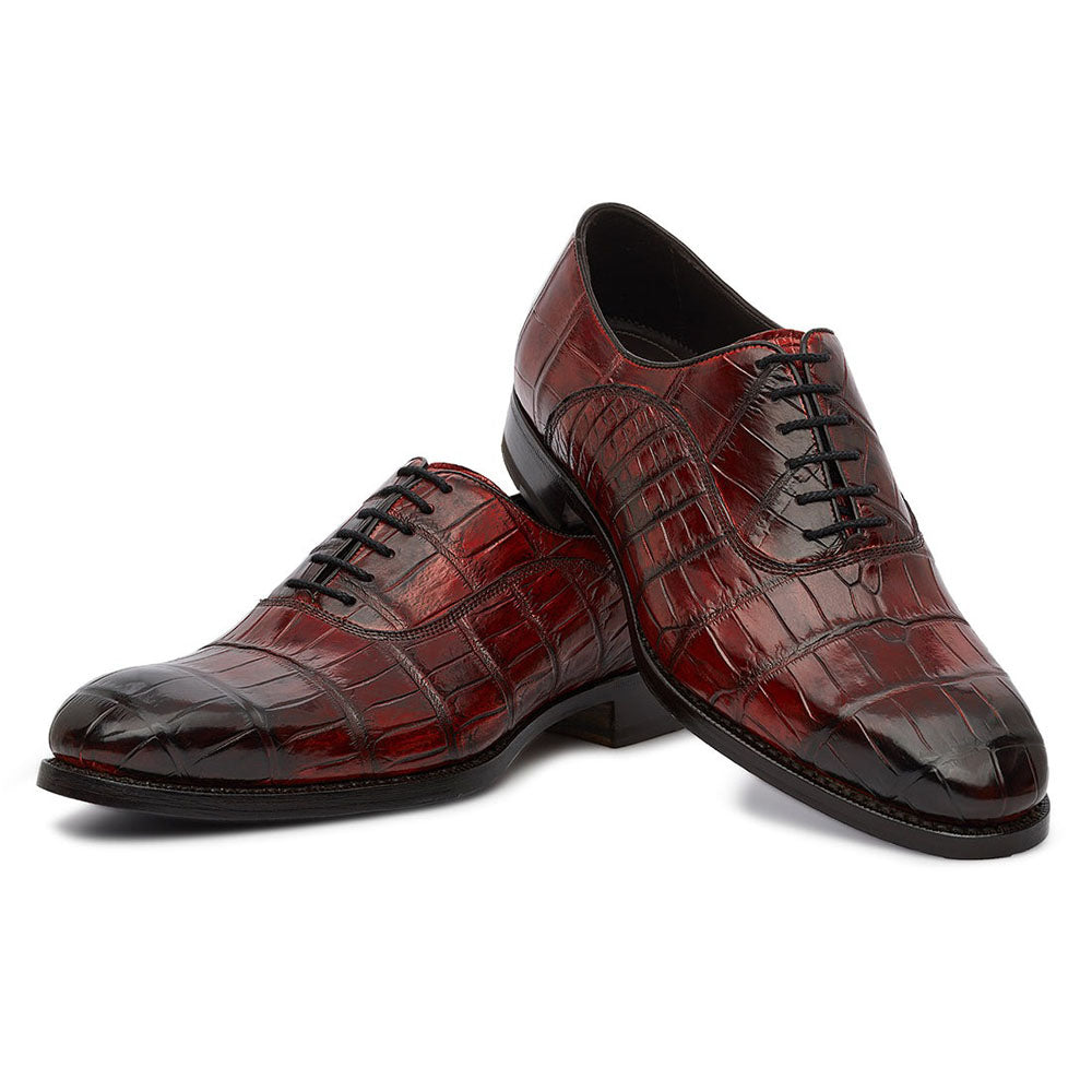 Harris Shoes 1913 Genuine Crocodile Shoes Orange