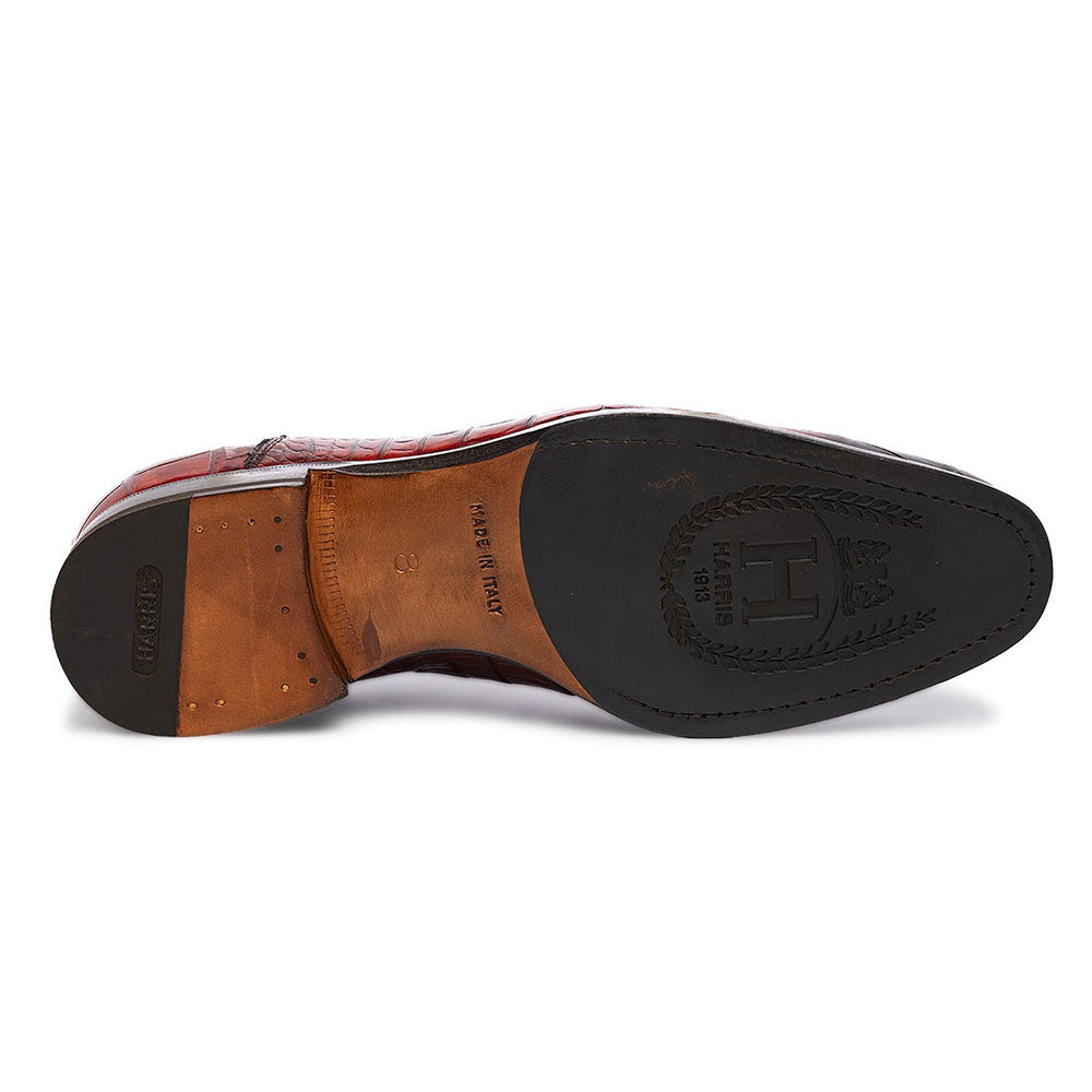 Harris Shoes 1913 Genuine Crocodile Shoes Orange