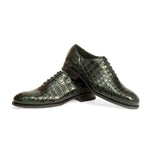 Harris Shoes 1913 Genuine Crocodile Shoes Verde