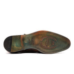 Harris Shoes 1913 Genuine Crocodile Single Buckle Shoes Brown