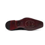 Harris Shoes 1913 Genuine Crocodile Single Buckle Shoes Marrone