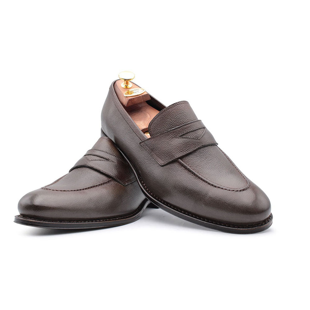 Harris Shoes 1913 Grained Leather Moccasin Moorish Head