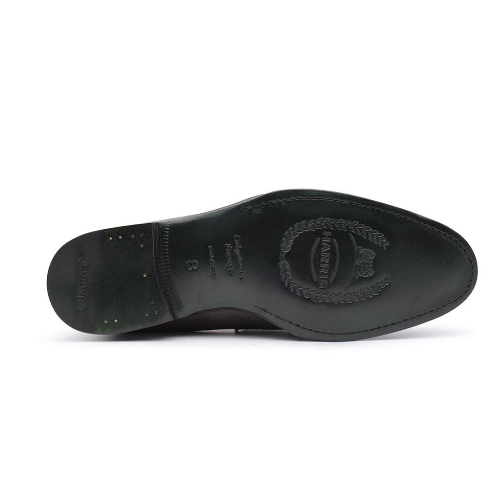 Harris Shoes 1913 Grained Leather Moccasin Moorish Head