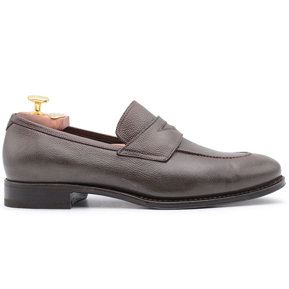 Harris Shoes 1913 Grained Leather Moccasin Moorish Head